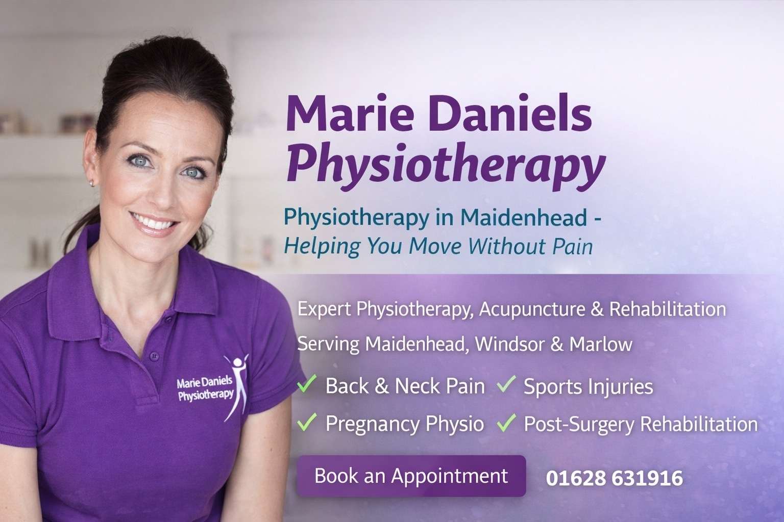 You are currently viewing Marie Daniels, Physiotherapy in Maidenhead: Helping You Move Without Pain
