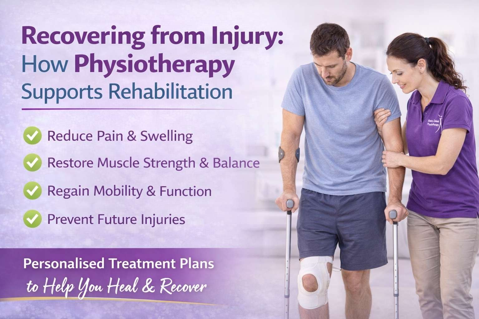 Read more about the article Recovering from Injury: How Physiotherapy Supports Rehabilitation